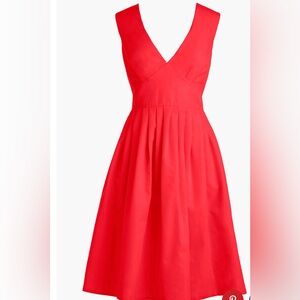 J. Crew V-Neck First Party Red‎ Sleeveless Dress Size 00P